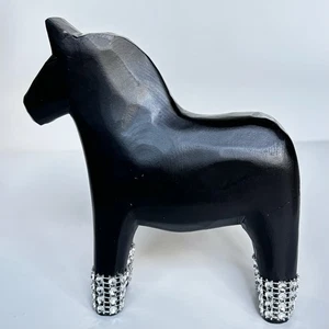 Grannas Nils Olsson schwarzes Dalapferd 13 cm - Bild 1 von 6