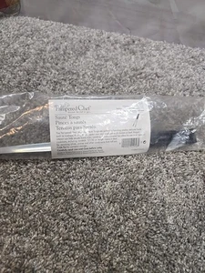 Pampered Chef Saute Tongs #2956 Skinny Long Tongs Silicone Tips Stainless Steel - Picture 1 of 6