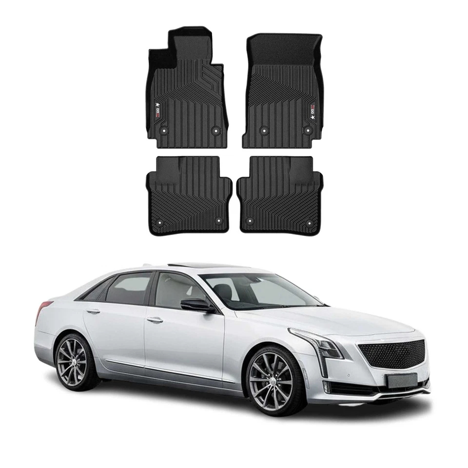 Alfombrillas OMAC Premium para Cadillac CT6 2016-2020 negras de alta resistencia Foto 1 de 4