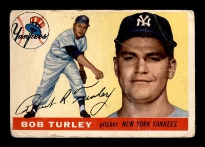 Bob Turley 1955 Topps #38 Good X3183382 Foto 1 de 2