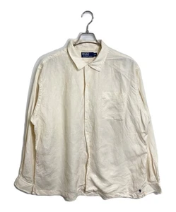 POLO RALPH LAUREN [Vintage] 90's Linen Silk Hem Ponytail Shirt Size: Men XL - Picture 1 of 7