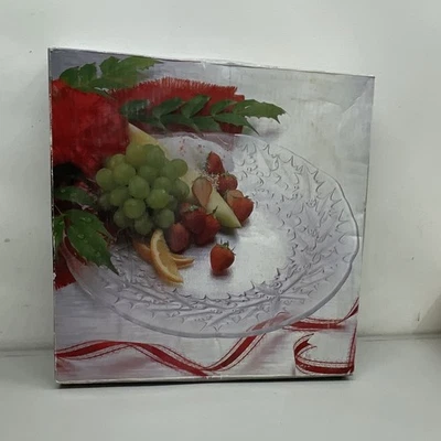 Mikasa 水晶冬青图案 14 英寸餐盘托盘 RC189/313 复古新品 — 第 1/4 张图片