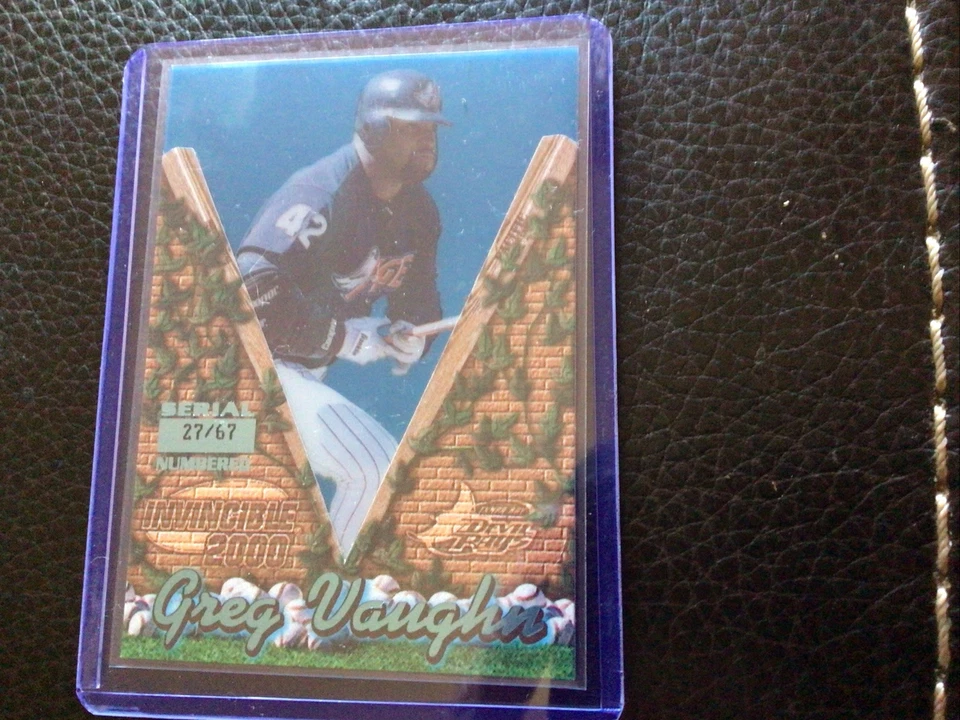 MO GREG VAUGHN/67 PACIFIC INVENCIBLE PLATINO AZUL ERROR ÁNGELES #141 2000 00 Foto 1 de 3