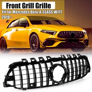 Parrilla de parachoques delantera estilo GT negra para Mercedes-Benz W177 Clase A 2019--21 - Imagen 1 de 14