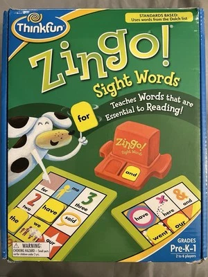 ThinkFun - Zingo! Sight Words Game Teaches Essential Reading Words - Image 1 of 4