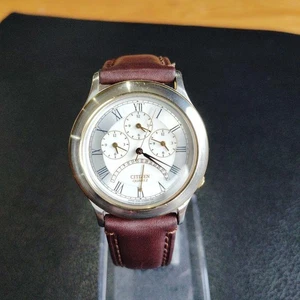 Orologio CITIZEN Intellectus et Fortitudo Dual Time Quarzo 3100-C10004 Funzionante - Foto 1 di 10