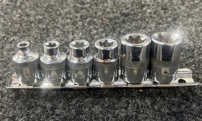 Halfords 3/8 Drive E-TORX Sockets E6-E-16 Chrome Vanadium - Image 1 of 3