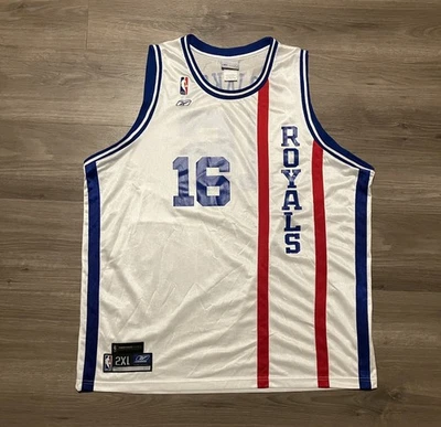 Camiseta De Colección Reebok Peja Stojakovic Sacramento Kings Royals Talla 2XL HW Clásica Foto 1 de 4