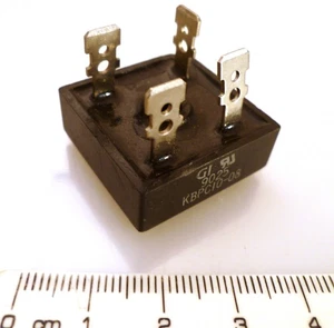 GI KBPC10-08 Puente Rectificador 10A 800V Terminales Faston OM0370 - Imagen 1 de 3