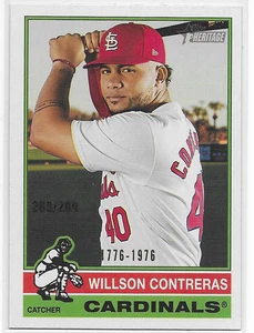 2025 Topps Heritage Bicentennial #218 Willson Contreras St. Louis Cardinals /200 - Picture 1 of 2