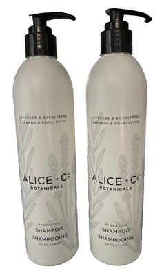 2 Bottles Alice + Co Botanicals Hydrating SHAMPOO Lavender & Eucalyptus 12oz - Image 1 of 3