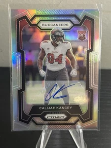 Panini Prizm Rookies Silver Prizm Auto Calijah Kancey #393 Rookie Auto RC 2023 - Imagen 1 de 2