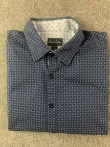 Robert Graham Mens 100% Cotton Long Sleeve Button Up Shirt Sz L Blue - Bild 1 von 7