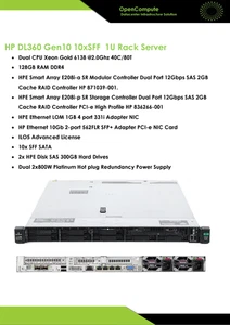 Server HPE DL360 G10 2xCPU Xeon Gold 6138 @2.0Ghz/RAM 128Go/ 2x300GB SAS/10xSFF - Picture 1 of 8
