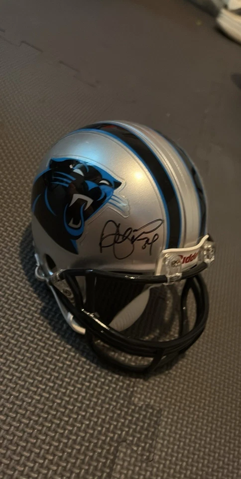 MINI CASCO FIRMADO CAROLINA PANTHERS NFL Riddell DeAngelo Williams Foto 1 de 1