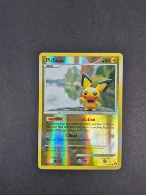 Pichu - 93/123 - Reverse Holo - Diamond & Pearl: Mysterious Treasures - MP - Image 1 of 2