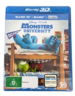 MONSTERS UNIVERSITY Disney Pixar 2BLU-RAY BRAND NEW 3D & 2D Region All - Image 1 of 4