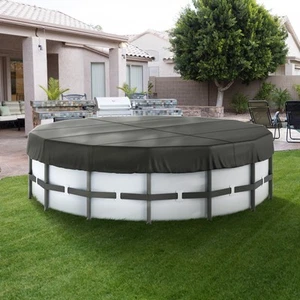 15 Ft Round Pool Cover Above Ground Swimming Pool Cover Drawstring Design - Picture 1 of 12