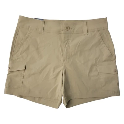 Eddie Bauer Ladies 5" Inseam 2-Way Stretch Snap-Close Side Cargo Pocket Shorts - Image 1 of 2