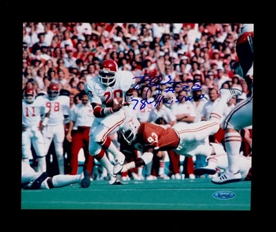 Fotografía firmada por Billy Sims 8x10 Tristar autenticada Foto 1 de 3