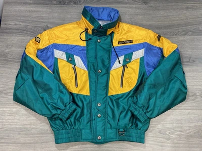 Descente лыж куртка мужская M снег пальто парка Apres ретро винтажный 80-х 90-х радужный - Изображение 1 из 4