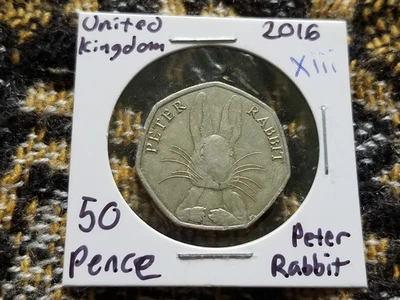 United Kingdom 50 Pence 2016 Circulated - Peter Rabbit - xiii - Image 1 of 2