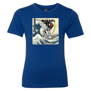 Camiseta unisex Gundam Deathscythe Great Wave Off Kanagawa anime arte niños jóvenes - Imagen 1 de 8