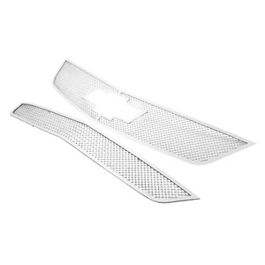 Fits 2014-2020 Chevy Impala Stainless Steel Bolt Over Mesh Grille Combo - Picture 1 of 7