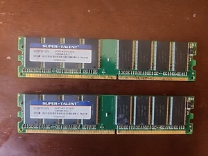 1GB DDR-400 PC3200 Non-ECC Desktop PC (DIMM) Memory RAM 184-pin - Picture 1 of 2