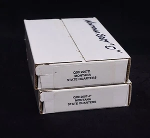 2007 P&D Montana State $25 Quarter Bags, Sealed OGP Boxes QR0 & QS0 - Picture 1 of 3