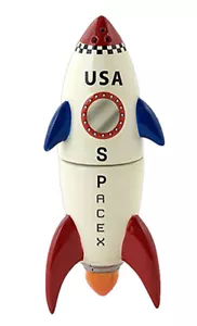 Juego de sal y pimienta cohete USA - Imagen 1 de 1