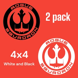 Rogue Squadron 4x4 Vinyl Decals (2-Pack) - High-Quality 6-Year Lifespan - Bild 1 von 3