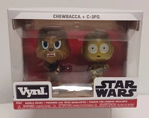 Star Wars Chewbacca + C-3PO Funko Vynl. Vinyl Figure Figurine Pop Bobble Head - Picture 1 of 6