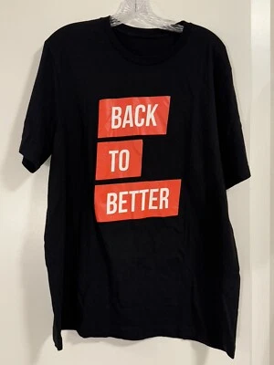 Papa John's "Back To Better" Coca-Cola Black Employee Men's T-Shirt XL - EUC - Image 1 of 4