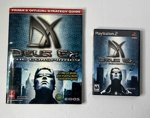 Deus Ex: The Conspiracy PS2 CIB 2002 Eidos Complete w/ Manual & Strategy Guide - Picture 1 of 5