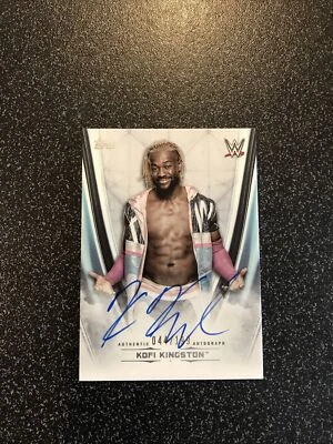 2020 Topps WWE Undisputed Kofi Kingston Autograph Auto #44/199 - Image 1 of 2