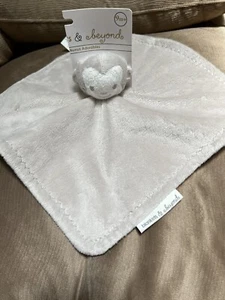 NEW BLANKET BEYOND SECURITY MONKEY TAN Taupe Cream Face VELOUR White Back Soft - Picture 1 of 5