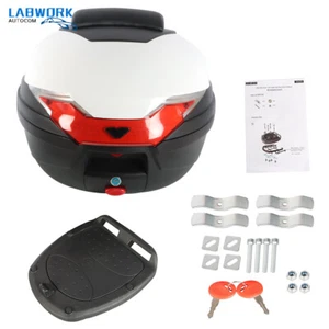 Motorcycle Storage Scooter Trunk With Lock Top Box Rear Storage Luggage Case US - Picture 1 of 9