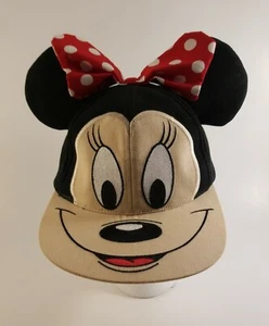 Minnie Mouse Hat Authentic Disney Cap with 3D Ears and Bow One Size - Picture 1 of 4