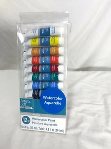 Juego de 12 piezas de pintura acuarela Artist’s Loft - Varios colores - Juego de necesidades - Nuevo en caja - Imagen 1 de 3