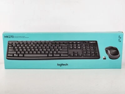 Logitech MK270 Wireless Full Size Keyboard & Mouse Combo Plug And Play - Image 1 of 4