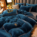 Bedding Set FlannelVelvet Winter Thicken DuvetCover Set BedSheet with Pillowcase
