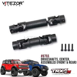2Pcs Steel 9755 F&R Center Driveshafts Assembled For Traxxas 1/18 Trx-4M TRX4M - Picture 1 of 10