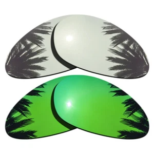 Lentes de repuesto plateadas espejadas y verdes para Oakley Minute 2.0 polarizadas - Imagen 1 de 4
