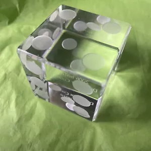Tiffany & Co. Kristallklarer Würfel Briefbeschwerer Schreibtisch Dekor - Bild 1 von 11