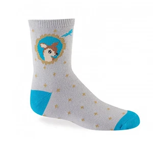 Sock It To Me Youth Crew Socks - Fawn In Frame - Age: 4-7 - Picture 1 of 1