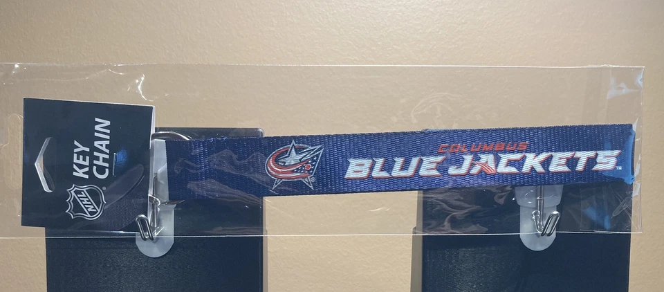 Columbus Blue Jackets Woven Wristlet Key Chain Official Licensed - Imagem 1 de 1