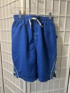 Speedo Swim Trunks Blue Boys Size 16 - Picture 1 of 10