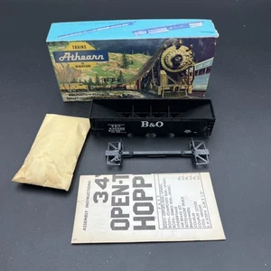 ATHEARN HO HOPPER OPEN-TOP CAR 34' B&O 432529 KIT UNBUILT - Picture 1 of 17