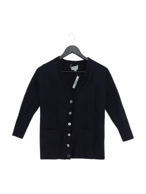 Pure Women's Cardigan UK 14 Blue 100% Cashmere V-Neck Cardigan - Image 1 of 4